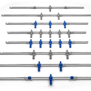 Serie aste passanti per esterno completa
